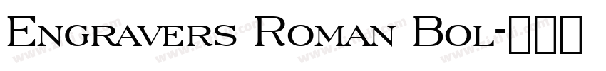 Engravers Roman Bol字体转换